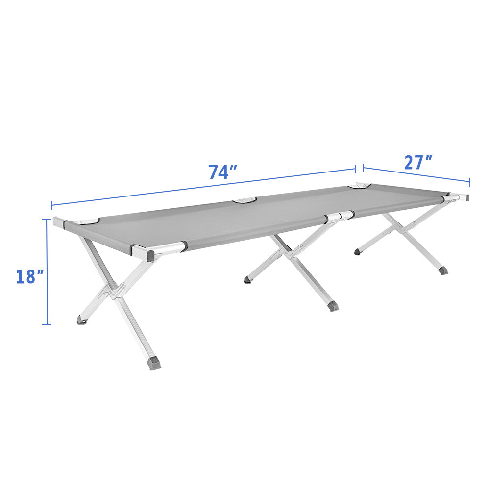 Folding Camping Cot with Carrying Bags