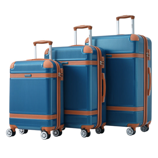 Hardshell Luggage Sets,3 Piece with TSA Lock Lightweight 20''24''28''