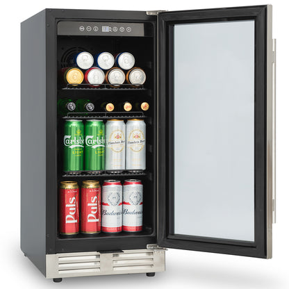 Built-in and Freestanding 15" Mini Beverage Refrigerator/Wine Cabinet