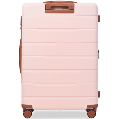 Luggage Sets 3 Piece Suitcase Set 20/24/28,Carry on Luggage Airline Approved,Hard Case with Spinner Wheels, Pink