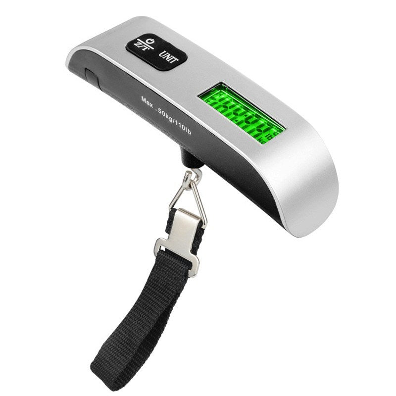 Digital Luggage Scale with Hook; 110 Lb Capacity;  Battery Included