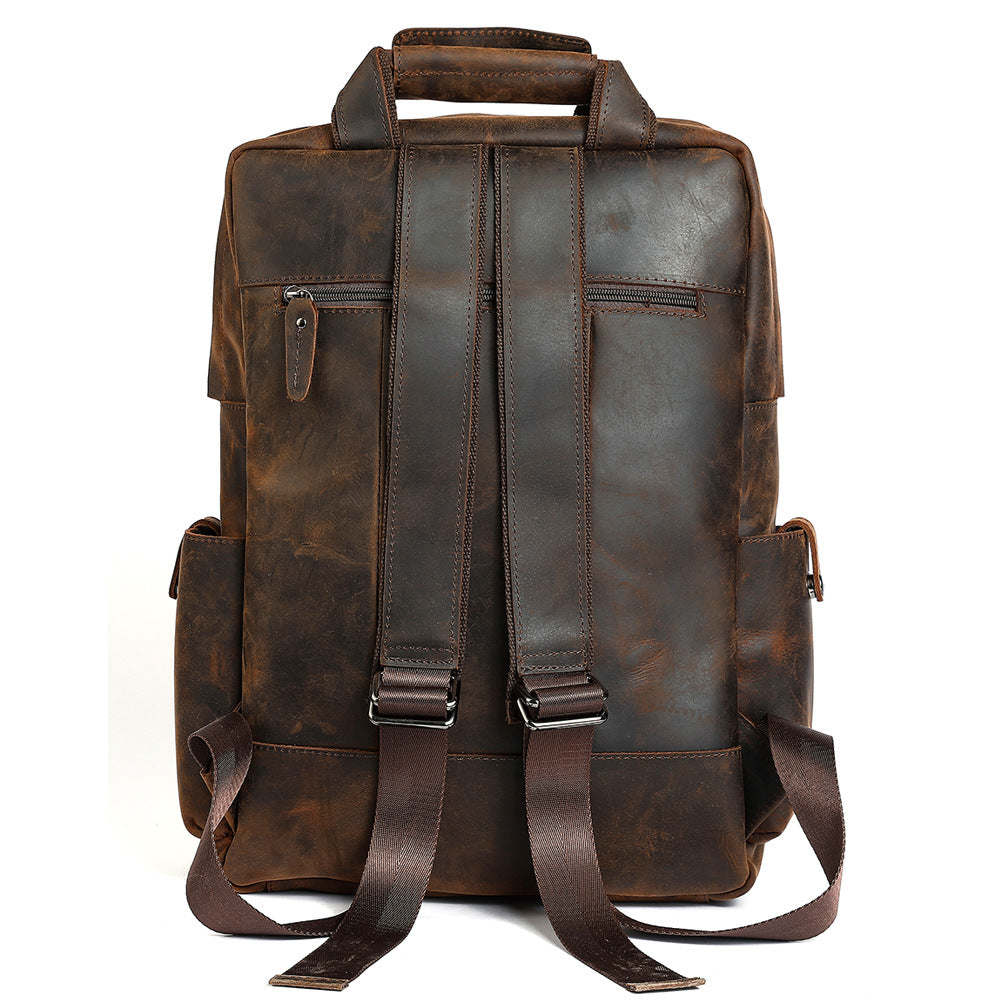 Leather Men's Retro Travel Backpack