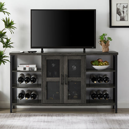 Industrial Wine Bar Cabinet