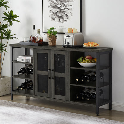 Industrial Wine Bar Cabinet