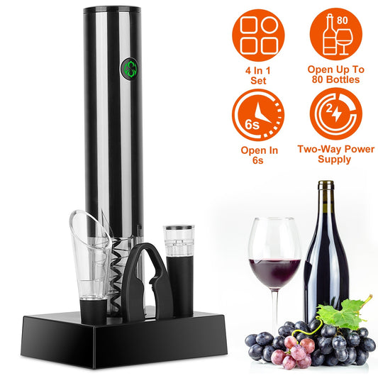 4 in 1 Electric Wine Opener Set