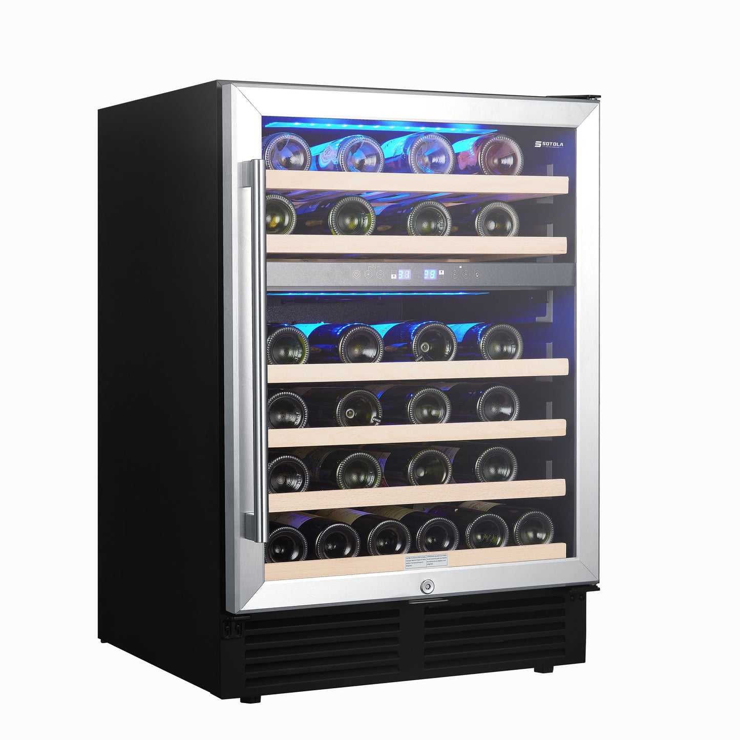 SOTOLA 24" 46 Bottle Wine Cooler Refrigerator