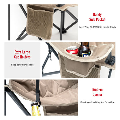 Oversized Folding Camping Chair, Supports 300 LBS