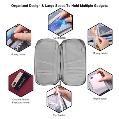 Water Repellent Documents and Phone Organizer