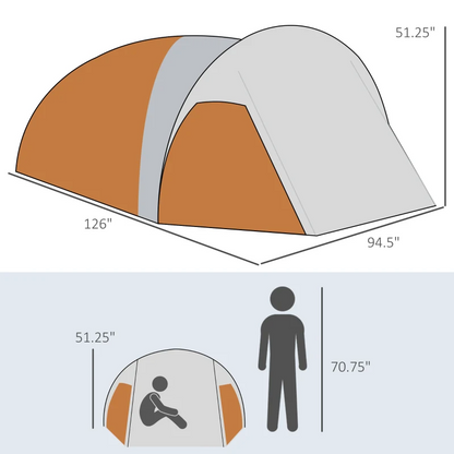 Portable Backpacking Camping Tent