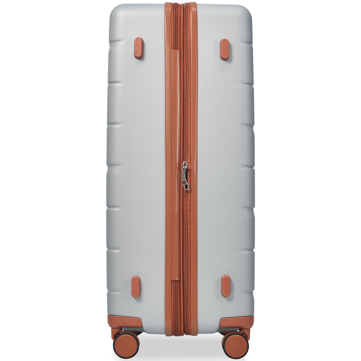 Luggage Sets 3 Piece Suitcase Set 20/24/28,Carry on Luggage Airline Approved,Hard Case with Spinner Wheels, Silver