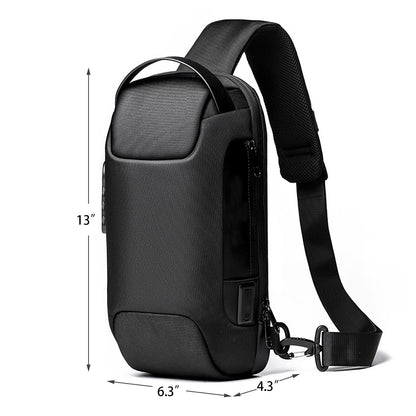 Anti Theft Crossbody Backpack w USB Charge Port