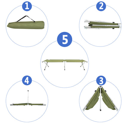 Folding Camping Cot with Carrying Bags