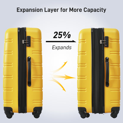 Luggage Sets of 2 Piece Carry on Suitcase Airline Approved,Hard Case Expandable Spinner Wheels