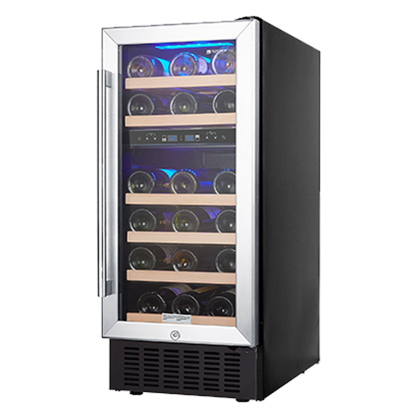 SOTOLA 15 Dual Zone Wine Chiller, Stainless Steel, Digital Temperature Control Screen