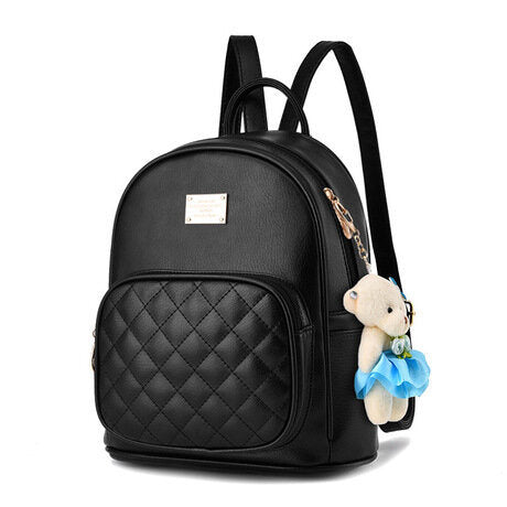 Girls Leather Backpack