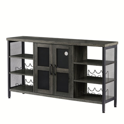 Industrial Wine Bar Cabinet