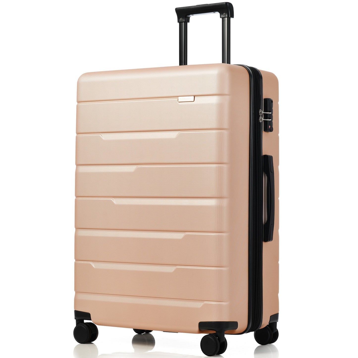 Luggage Sets 3 Piece Suitcase Set 20/24/28,Carry on Luggage Airline Approved,Hard Case with Spinner Wheels,Champagne