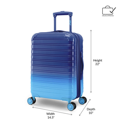 Hardside Fibertech Carry On Luggage 20", Sunny Sky