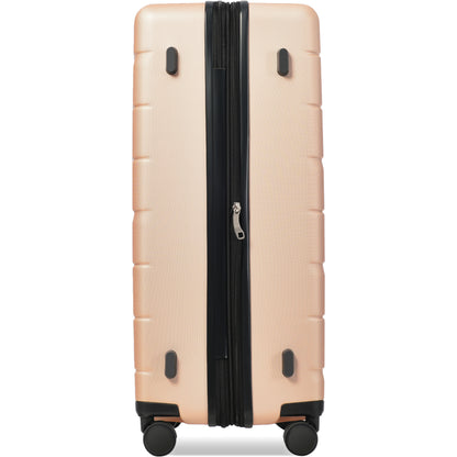 Luggage Sets 3 Piece Suitcase Set 20/24/28,Carry on Luggage Airline Approved,Hard Case with Spinner Wheels,Champagne