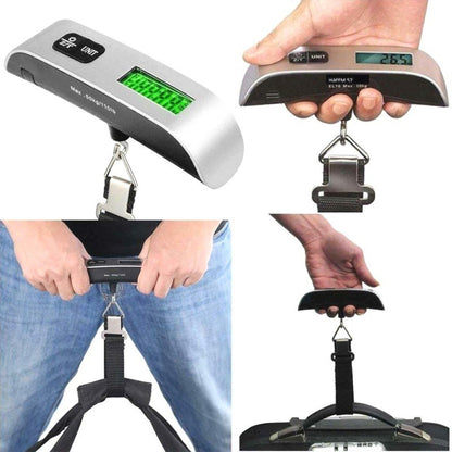 Digital Luggage Scale with Hook; 110 Lb Capacity;  Battery Included