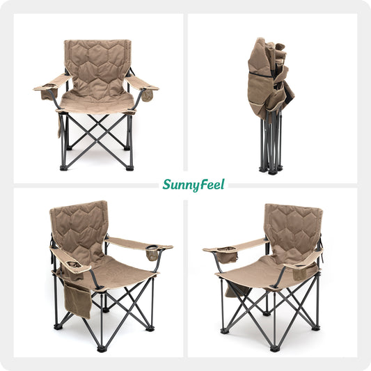 Oversized Folding Camping Chair, Supports 300 LBS