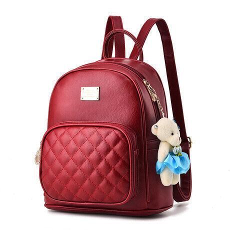 Girls Leather Backpack