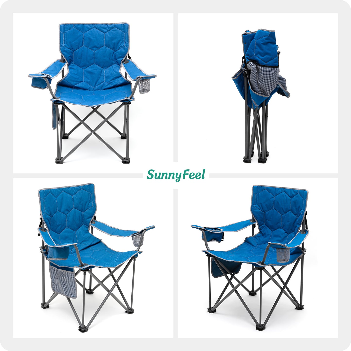 Oversized Folding Camping Chair, Supports 300 LBS