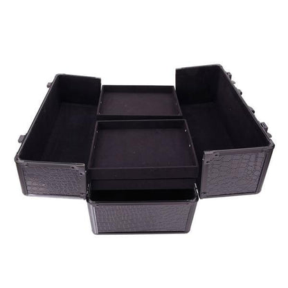 Aluminum  Alloy, Foldable Inner Layers Cosmetics Storage Case