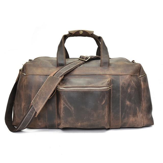 The Colden Large Capacity Leather Weekender