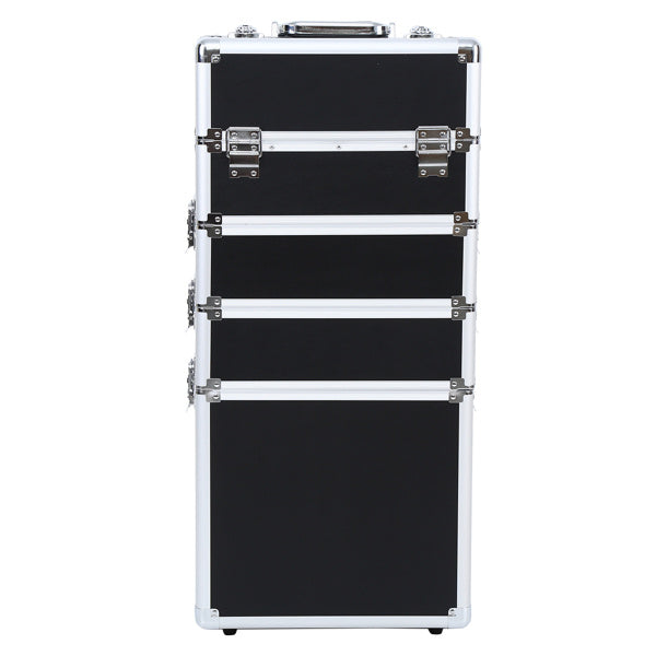 4 in 1 Universal Large Aluminum Frame Beauty and Cosmetics Rolling Case