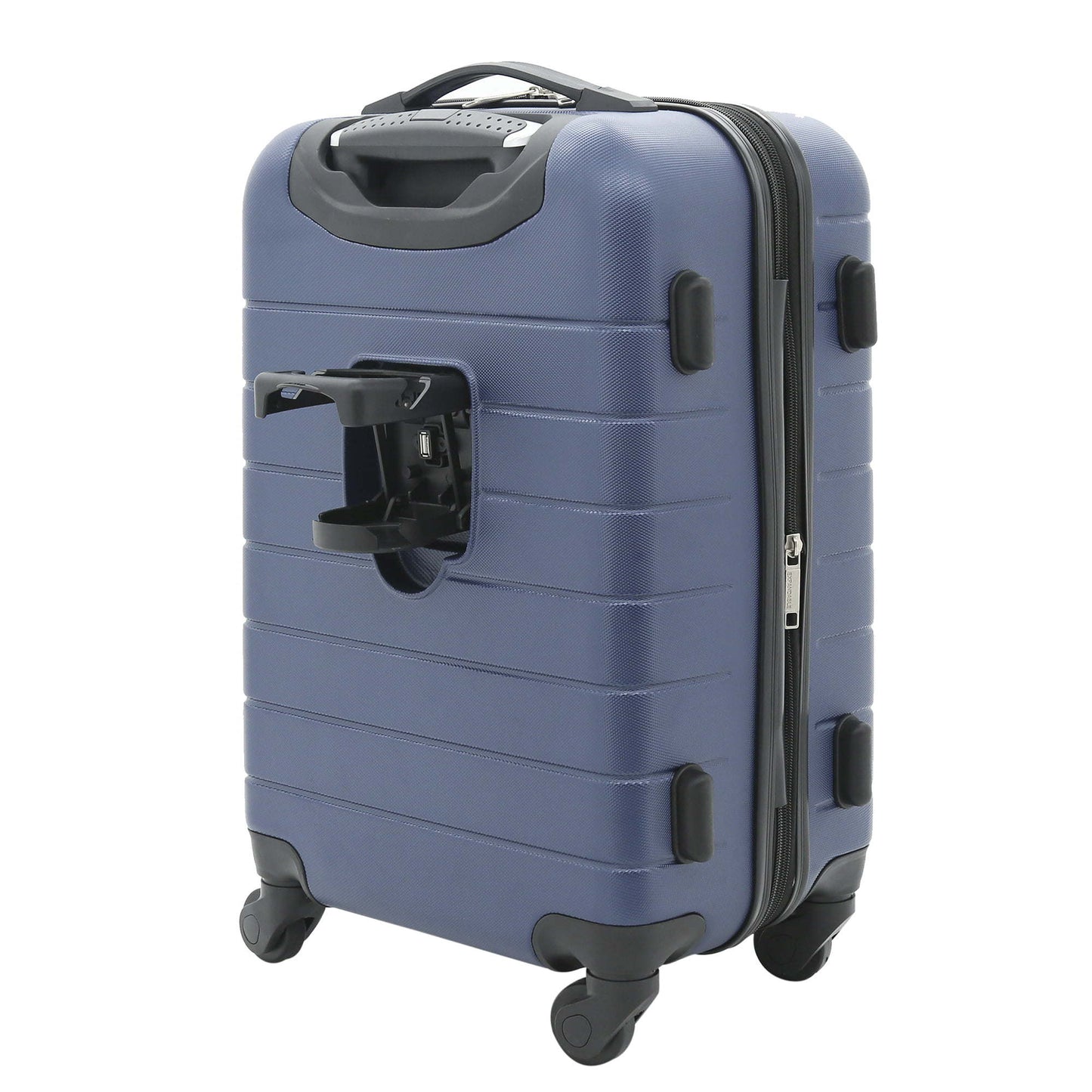 2pc Expandable Rolling Carry-on Set, Navy