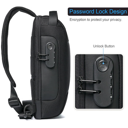 Anti Theft Crossbody Backpack w USB Charge Port