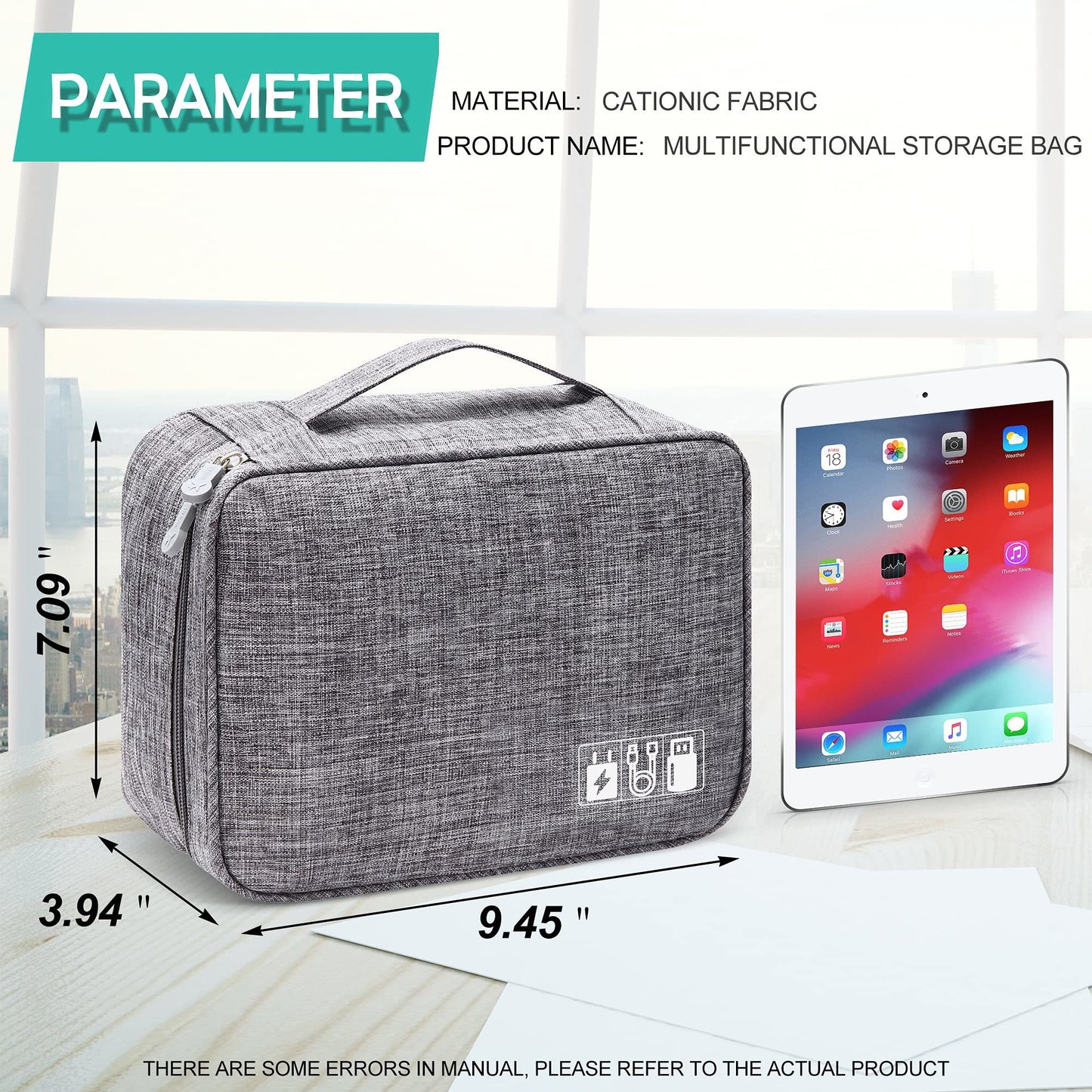 Waterproof Electronics Organizer Travel Case