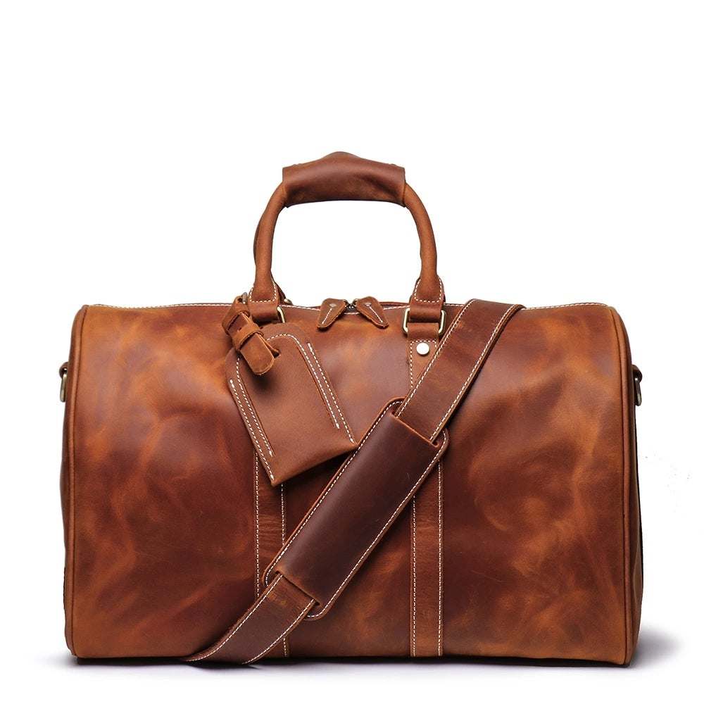 The Brandt Small Leather Duffle Bag