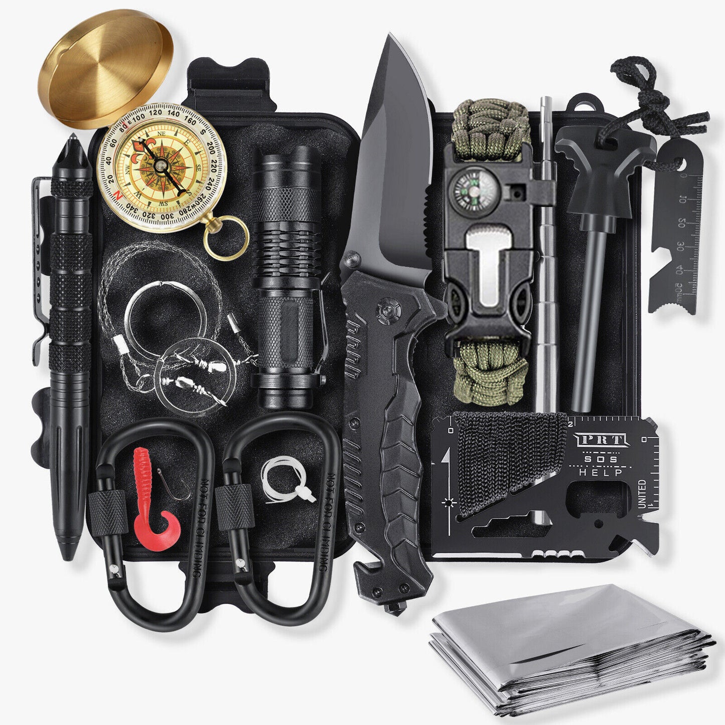 14in1 Outdoor Emergency Survival Gear Kit