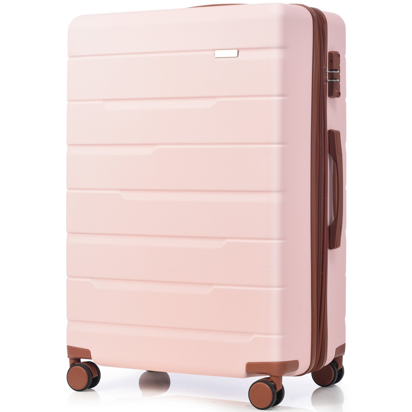 Luggage Sets 3 Piece Suitcase Set 20/24/28,Carry on Luggage Airline Approved,Hard Case with Spinner Wheels, Pink