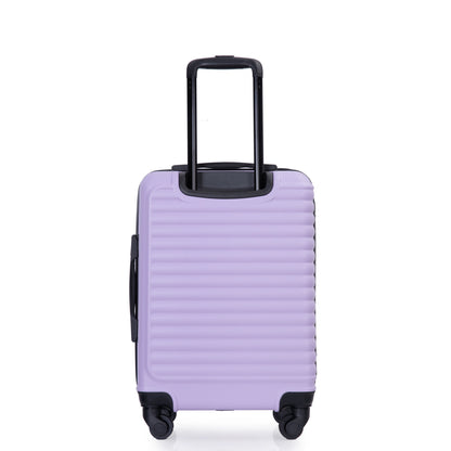 20" Carry on Luggage Lightweight Suitcase, Spinner Wheels, Lavender Purple