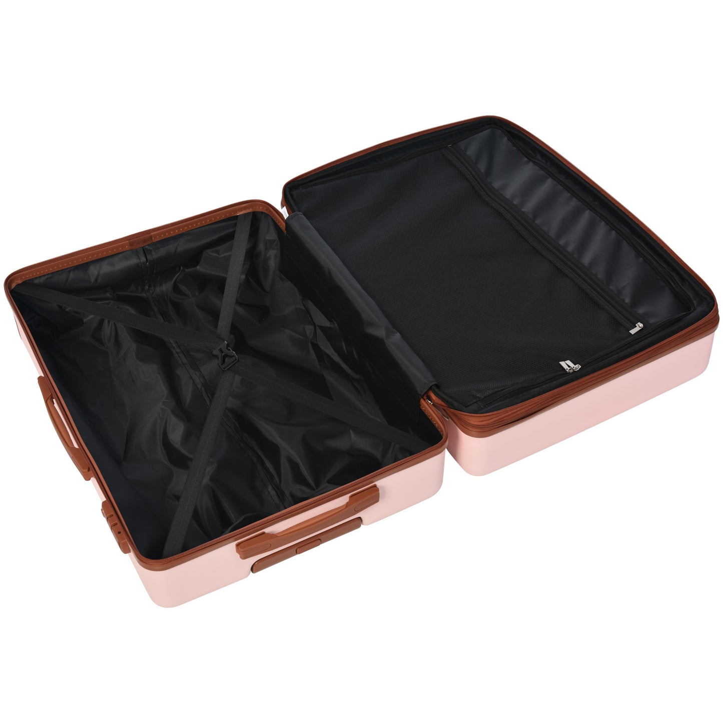 Luggage Sets 3 Piece Suitcase Set 20/24/28,Carry on Luggage Airline Approved,Hard Case with Spinner Wheels, Pink