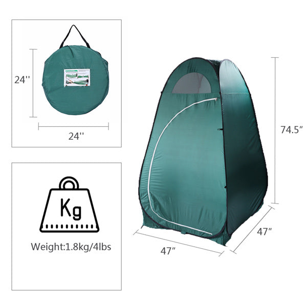 Portable Private Outdoor Pop-up Toilet , Dressing Room Shelter Tent