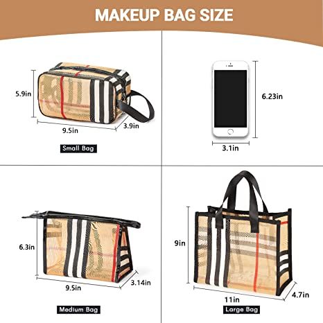 Makeup Bags (3 Bag Set)