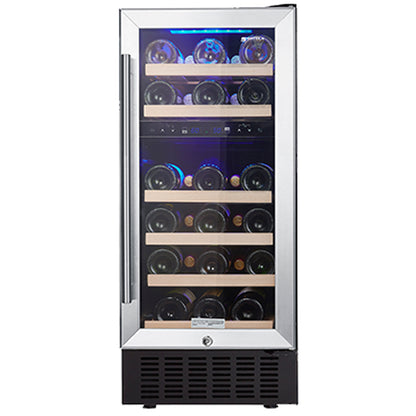 SOTOLA 15 Dual Zone Wine Chiller, Stainless Steel, Digital Temperature Control Screen