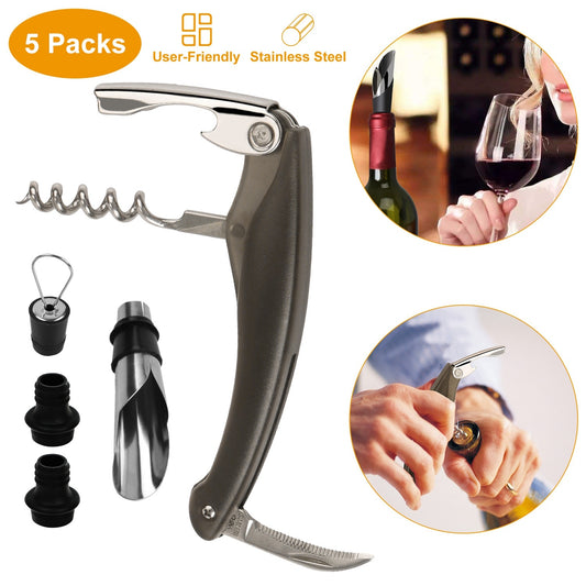 5 Pcs Wine Bottle Opener Set