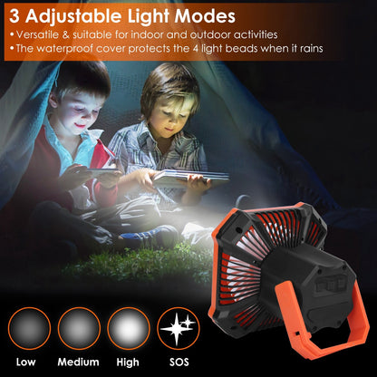 Rechargeable Portable Camping Lantern Fan