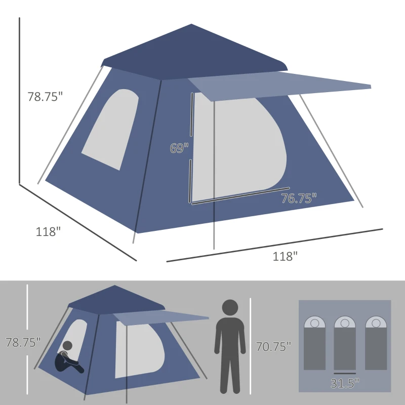 Portable Backpacking Camping Tent