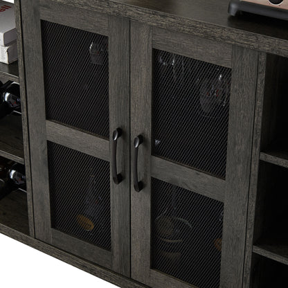 Industrial Wine Bar Cabinet