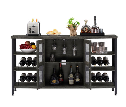 Industrial Wine Bar Cabinet