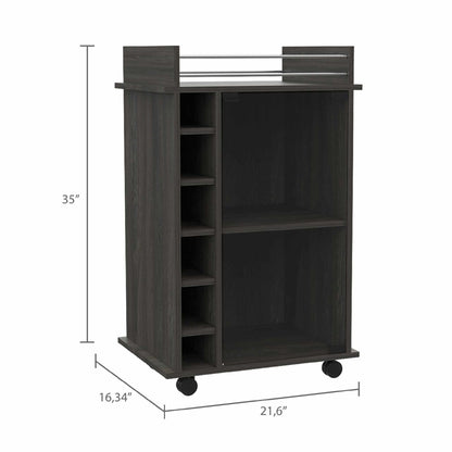 Wine Bar Cabinet White And Light Oak Wine Display Cabinet With Moving Casters