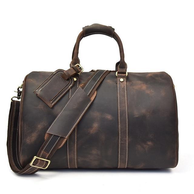 The Brandt Small Leather Duffle Bag