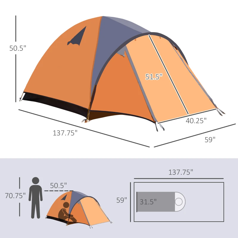 Portable Backpacking Camping Tent