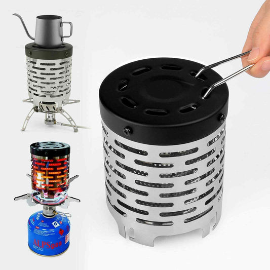 Portable Mini Camping Stove with Cover, Outdoor Tent Heater